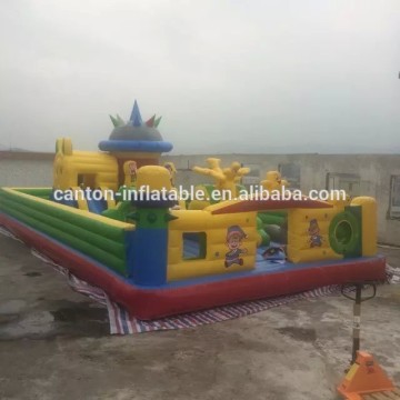 2015 Hot sale outdoor inflatable playground house fun city for sale