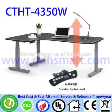 CTHT-4350W 3 legs Electric Height Adjustable Tables/desks without modesty panel