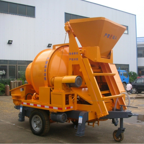 Portable C3 Diesel concrete mixer with pump