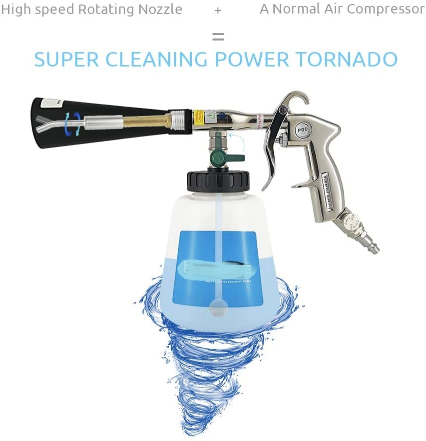 1L Bottle Air Professional Lavado de cuidado de coches Tornado Herramienta de limpieza de tornados