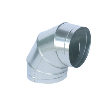Custom HVAC Round Ventilation System Air Duct Elbow Fittings for Air Conditioning