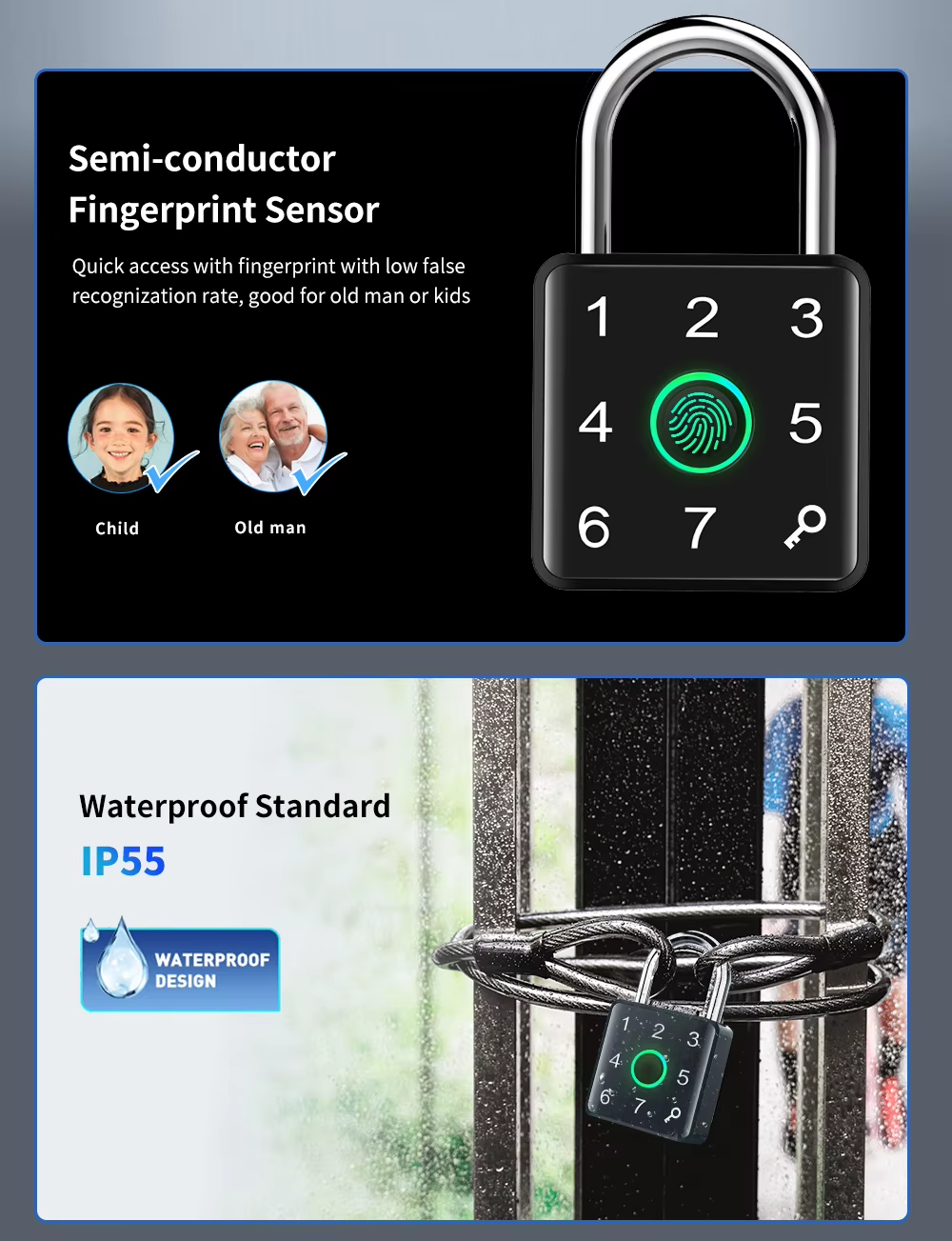 Fingerprint luggage locks