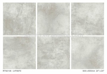 Non-slip washing room floor rustic cement look Vitrified porcelain floor tile 60x60