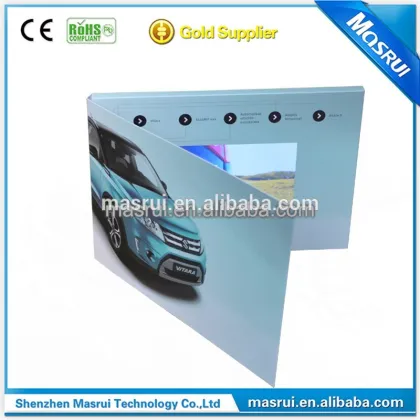 Chinese imports promotion video brochure in paper crafts