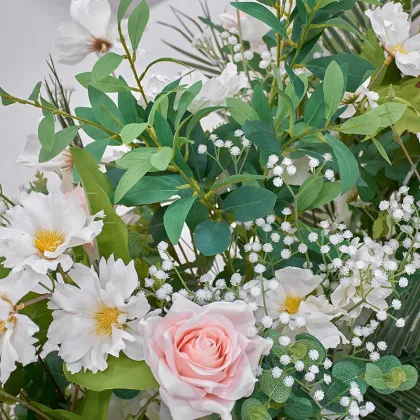 Wholesale Realistic Fake Silk Flowers for Wedding Arch and Road Decorations