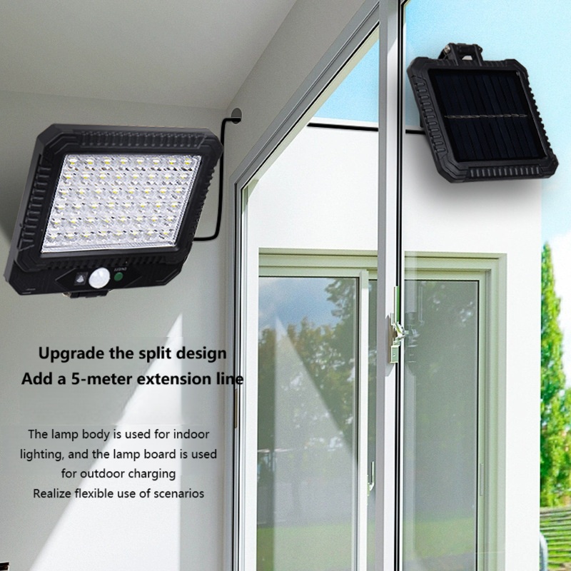 Sensor de movimiento humano Luz de la pared solar