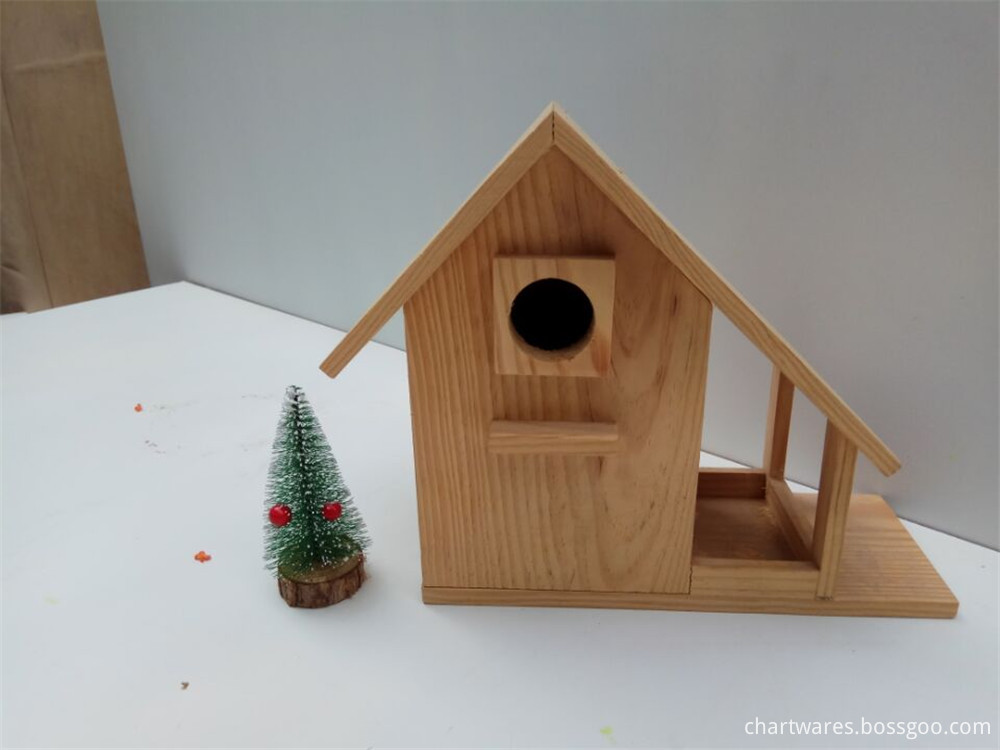 resistance to wind and rain comfort wooden bird house