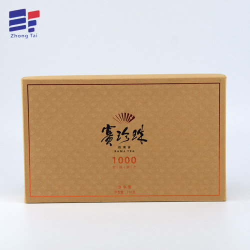 Kraft paper tea packaging box