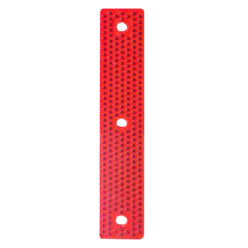 High Brightness Rectangle Reflector Plastic Panel with 268 Crystal Beads for Driveway