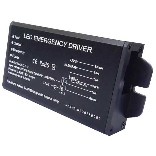 Reduced power output LED emergency driver