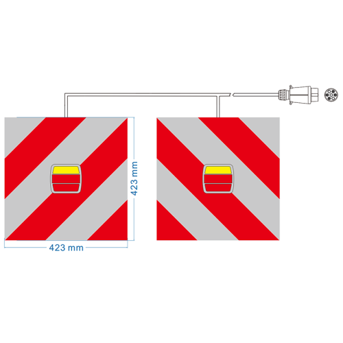 China Homologated reflecting panel with cable and lamp kit Manufactory