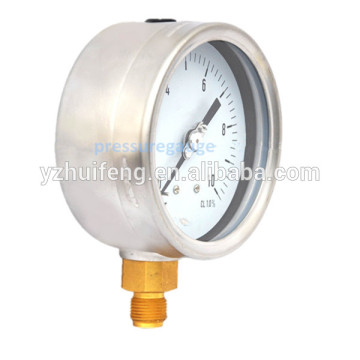 High Quality Glass Window Oil Low Price Pressure Gauge