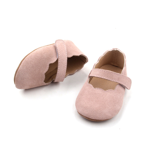 Sapatos Mary Jane para bebês recém-nascidos rosa
