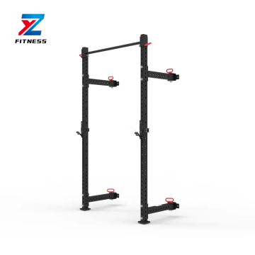 ZY FIT Gym Equipment: Folding Wall-Mounted Half Squat Rack