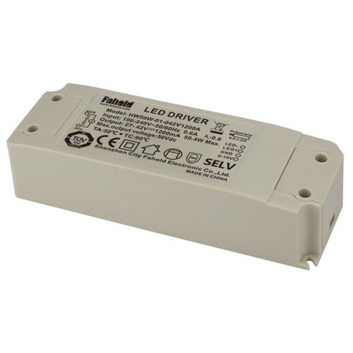 50W 깜박임없는 디밍 LED 드라이버