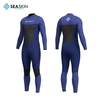 Seaskin Mens 3mm Lengan Pendek Zipper Percuma Spring Wetsuit