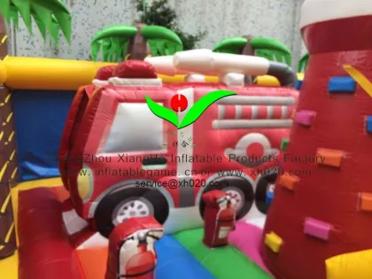Fun Land plane Theme Inflatable Fun City CE Commercial factory price