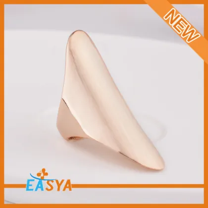 High Polished Gold Shiny Bar Brand Ring Design