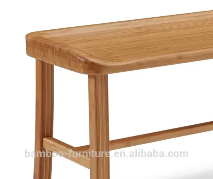 natural bamboo Long Bench Simple Style and modern European Style Bamboo Furniture