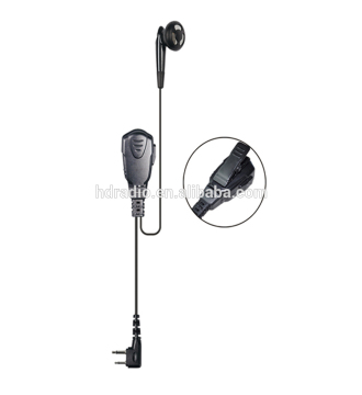 China high quality mini wired earphone for two way radio walkie talkie E25W