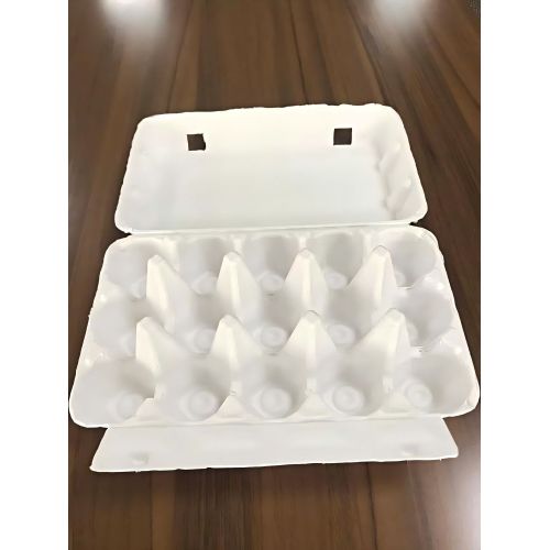 Cartones de envasado de huevo de pulpa de papel biodegradable sin imprimir