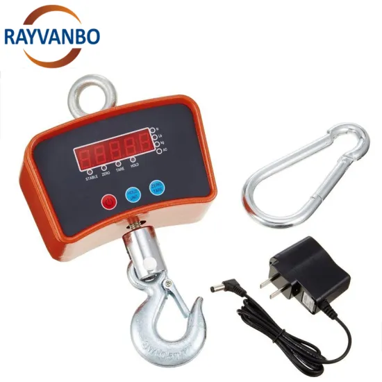 Professional Heavy Duty Crane Scales with Battery for Various Loading Capacities: 200kg, 500kg, 1T, 3T, 5T