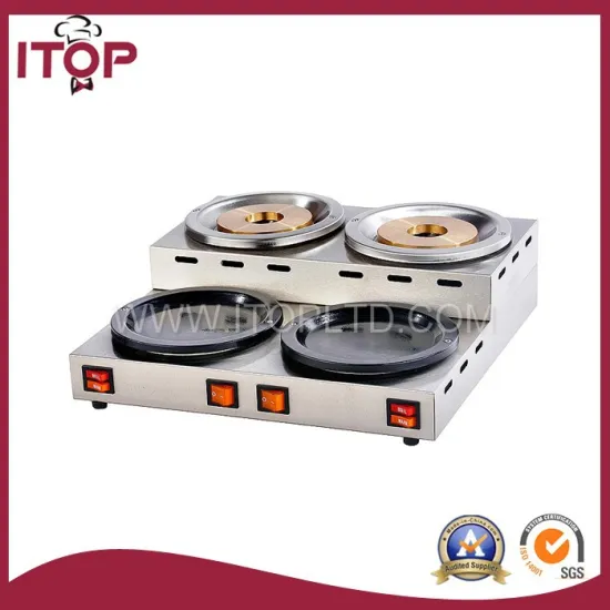 2-warmer & 2-boiler stainless steel electric Coffee maker