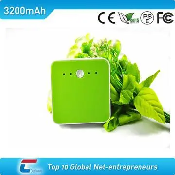 3600mAh mobile backup charger with double USB outputs