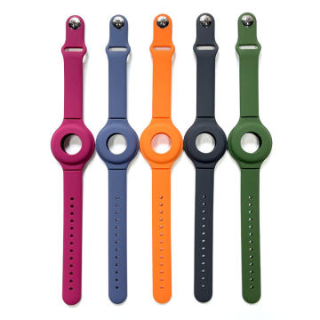 Soft Silicone Band for Apple AirTag - Child-Friendly Protective Skin Cover and Sport Strap