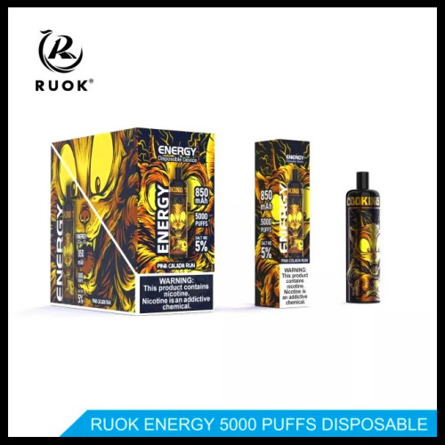 RUOK Energy 5000 Puffs Factory Vape descartável