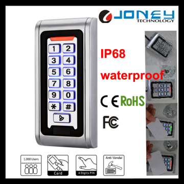 IP68 Waterproof Metal Access Controller with Keypad