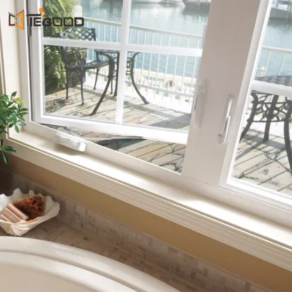French Style High-Quality Tempered Glass Exterior UPVC/PVC Flush Pella Casement Windows: Premium Window Solutions