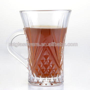 Machine Made Style Clear Glass Tea Cup For Tea
