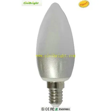 led lampe C37  ceramic tailed candle bulbs for chanderlie