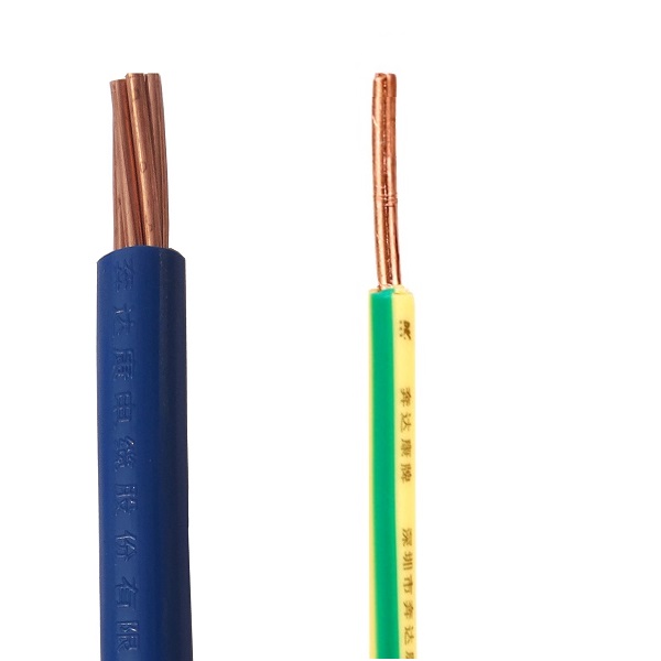 Pvc 0.75mm kabel daya padat inti tunggal