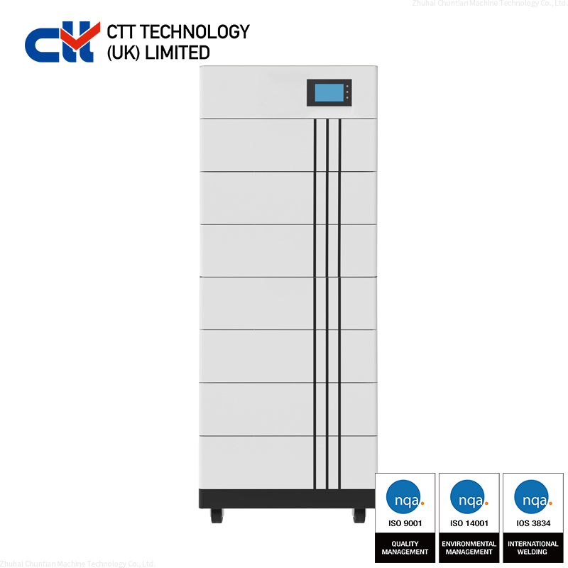 Lithium ion solar storage battery stacked battery