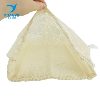 drawstring eco mesh fruit bulk food cotton bags