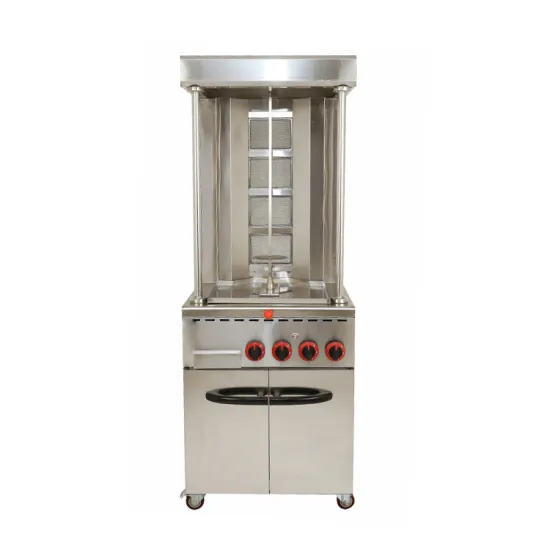 Vertical  Single Head Kebab Machine Gas Shawarma  Bread  Making Machine
