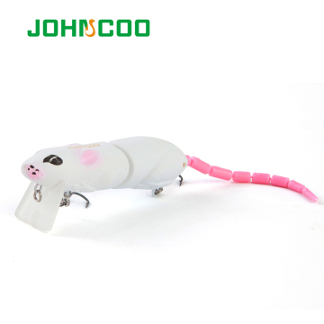 Johncoo 80mm 15,5 g esche di pesca bionica in plastica artificiale per luccio e bassi