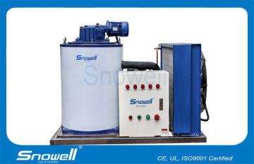500kg/day Supermarket Small Flake Ice Machine For Seafood Preservation