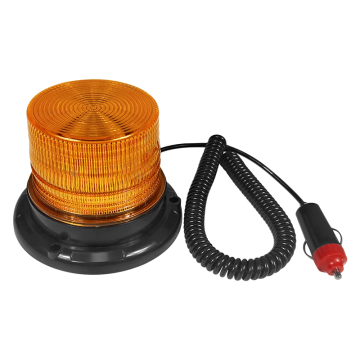 12V-24V Waterproof LED Amber Warning Beacon Lights for Forklifts and Vehicles