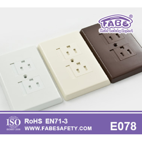 Plat Child Safety Electrical Outlet Cover