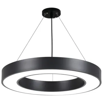 Modern Office Lighting: Contemporary Round Ring Pendant LED Chandeliers and Pendant Lights for Indoor Use