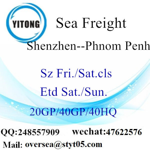 Envío de carga marítima del puerto de Shenzhen a Phnom Penh