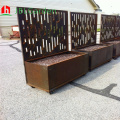 Diviseur de salle Corten Corten décorative pour jardin