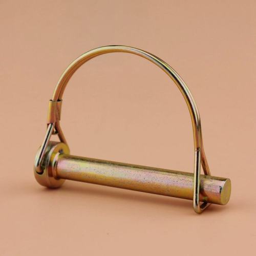 Zinc yellow Round Wire lock pin for linkage