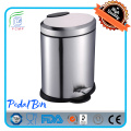 Oval Shape Design Stainless Steel Trash Bin