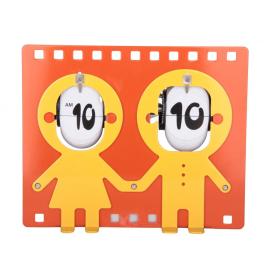 Pareja regalo niños y niñas Flip Clock