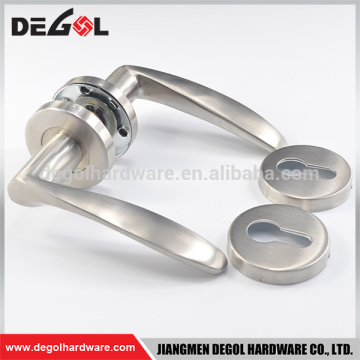 New style stainless steel solid lever wholesale rustic door handles on rosette