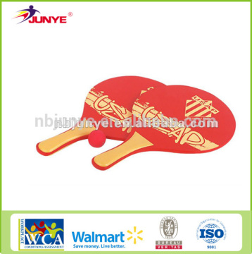Junye advertising outdoor beach racket with tennis ball